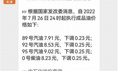 天津油价调整最新消息_天津油价最新消息今天